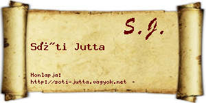 Sóti Jutta névjegykártya